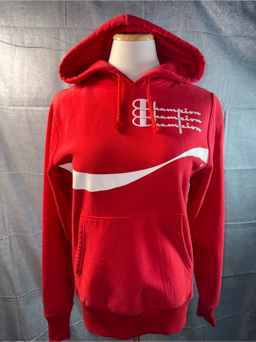 1426-Limited Edition Coca-Cola Champion Red Hoodie.